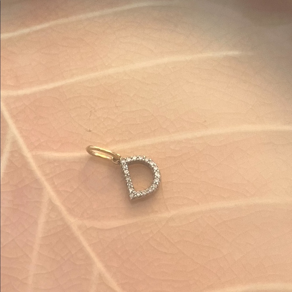 Mejuri Diamond Letter Pendant